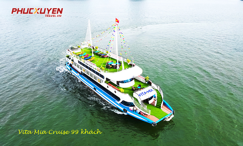 Du thuyền Vita Mia Cruise Hạ Long 99 khách