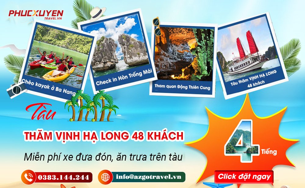 Tour thăm vịnh Hạ Long tuyến 4 tiếng