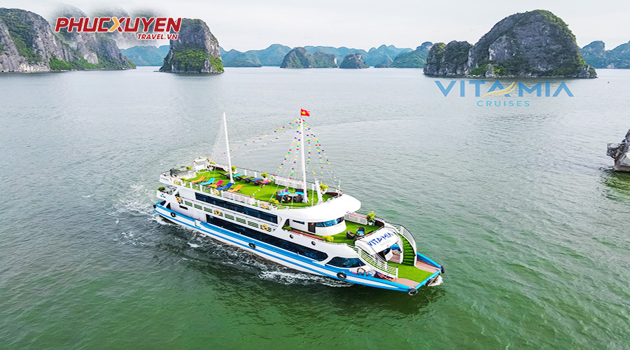 Tour tham quan Vịnh Hạ Long Tuyến 2 trên du thuyền Vita Mia Cruise