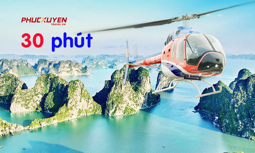 Tour Ngắm toàn Cảnh Vịnh Hạ Long 30 Phút trên Trực Thăng