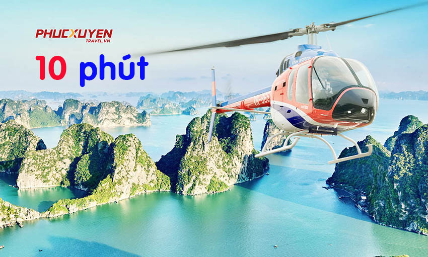 Tour Ngắm toàn Cảnh Vịnh Hạ Long 10 Phút trên Trực Thăng