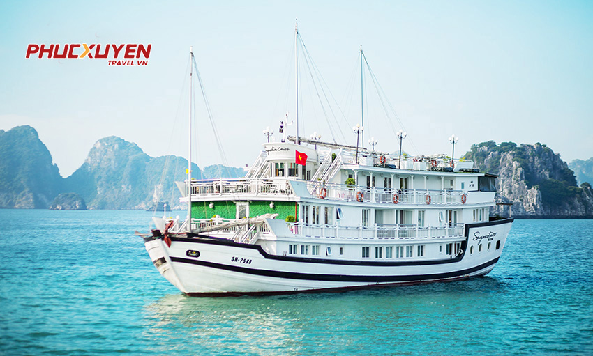 Du thuyền Signature Hạ Long Cruises đi 2N1Đ